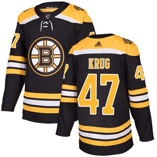 Adidas Bruins #47 Torey Krug Black Home Authentic Stitched NHL Jersey - Click Image to Close